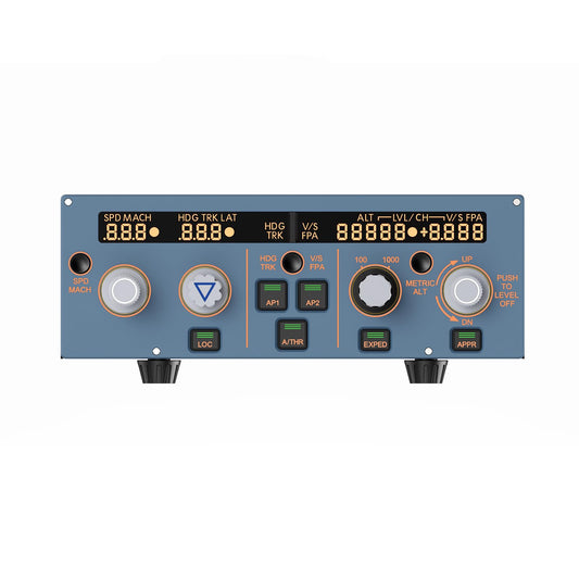 MiYee A320 FCU CUBE Flight Simulator Control Unit - Grey, Plug-and-Play, Real Aircraft Feel