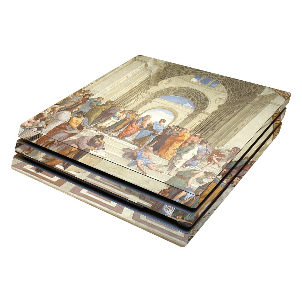 MIGHTY SKINS PS4 Pro Skin - School of Athens Vinyl Decal Wrap, Durable & Easy to Apply, Model SOPS4PRO-School of Athens