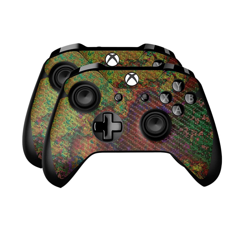 Carbon Fiber Skin Compatible with Microsoft Xbox One Controller (2 Pack) - Rust - Premium 3M Vinyl Protective Wrap Decal Cover - Easy to Apply | Crafted in The USA by MightySkins