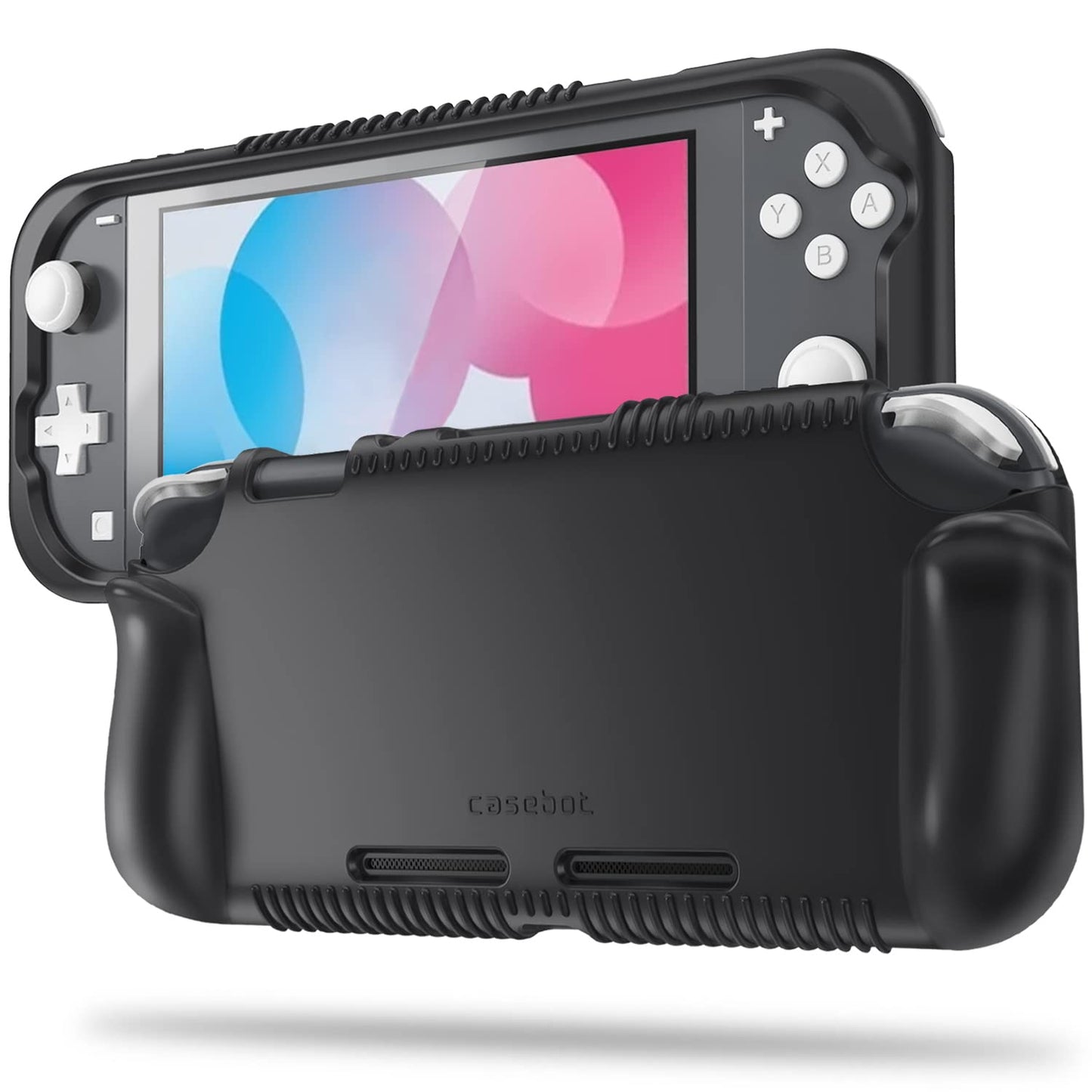 Fintie Case for Nintendo Switch Lite 2019 - Soft Silicone [Shock Proof] [Anti-Slip] Protective Cover with Ergonomic Grip Design for Switch Lite Console (Black)