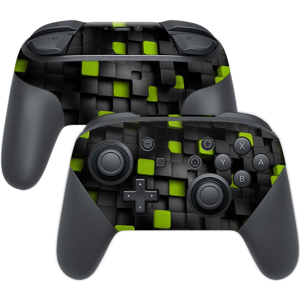 MightySkins Skin Compatible with Nintendo Switch Pro Controller - Cubes | Protective, Durable, and Unique Vinyl Decal wrap Cover