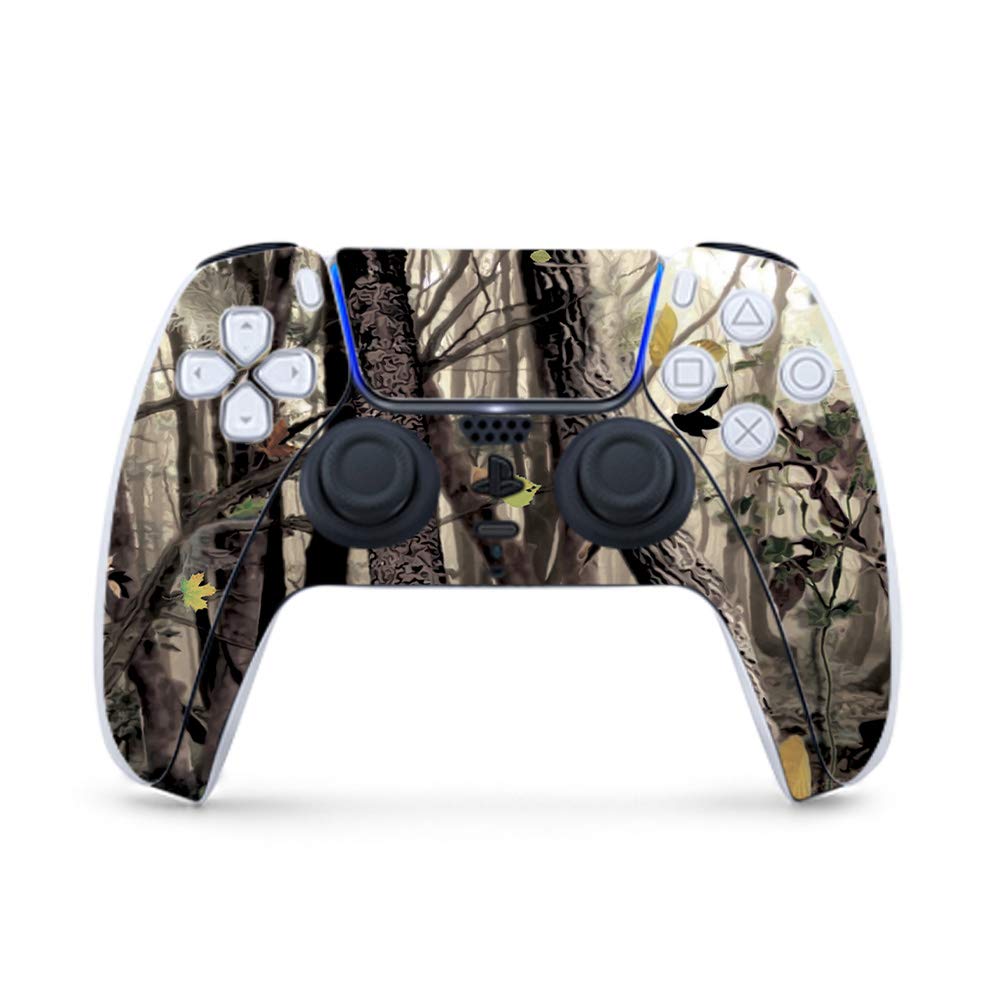 MightySkins Gaming Skin for PS5 / PlayStation 5 Controller - Tree Camo | Protective Viny wrap | Easy to Apply and Change Style | Made in The USA