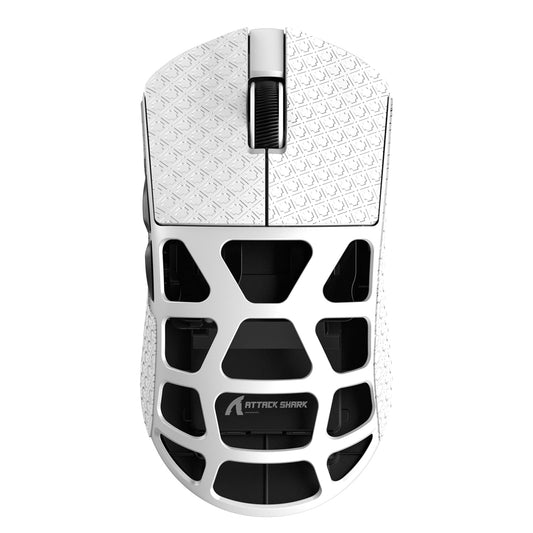 ATTACK SHARK R3 46g Superlight Magnesium Alloy Wireless Gaming Mouse  BT/2.4G/Wired Computer Mouse  8KHz Polling Rate  PAW3395 26K DPI Sensor Programmable Mice Griptape for PC/Laptop/Mac (White)