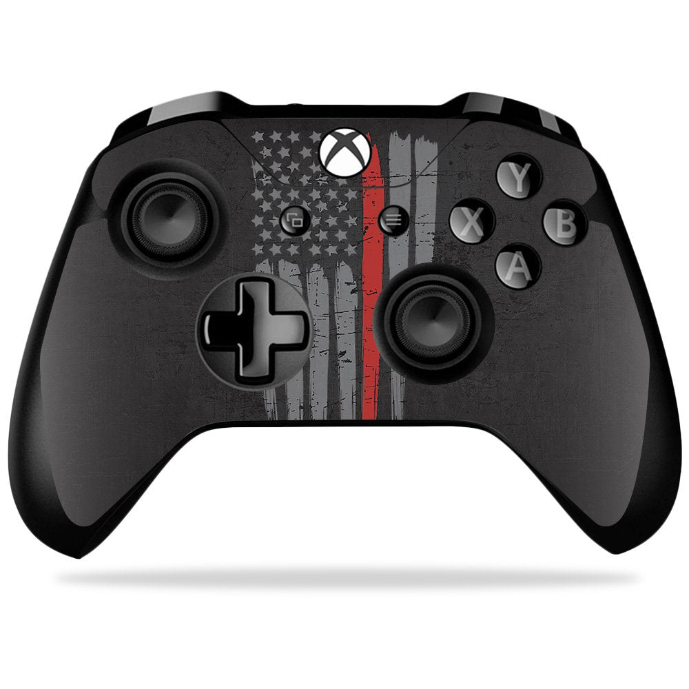 MIGHTY SKINS Xbox One X Controller Skin - Durable Vinyl Decal, Thin Red Line, Easy Apply/Remove, Model MIXBONXCO-Thin Red Line