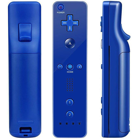 ChamZA Wireless Motion Remote Controller Gamepad for Wii/Wii U, w/Silicone Case & Hand strap (Blue)
