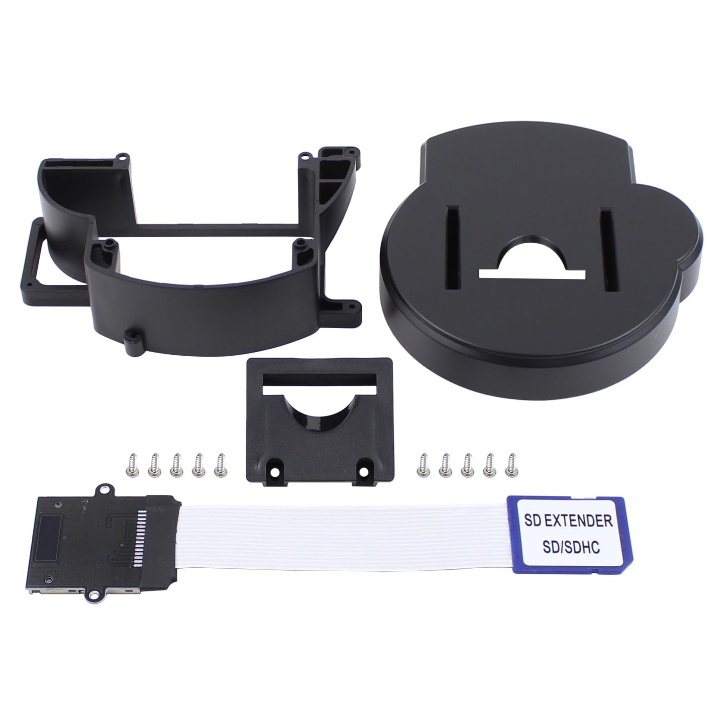 DriveFix 3D Printed Tray Mount with SD Extension Cable and Slots for Nintendo Gamecube GC Loader Mod