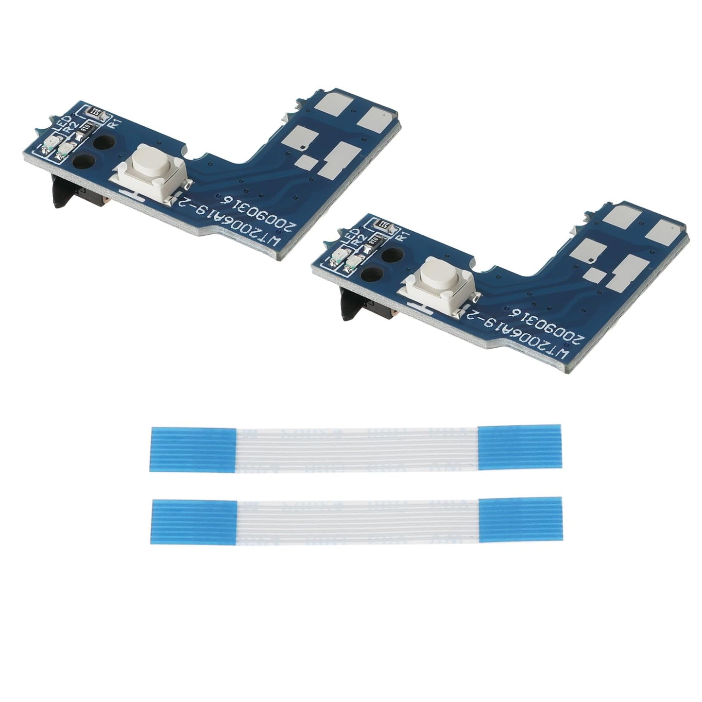 YINETTECH 2PCS Game Console Power Switch Board Compatible with Sony PS2 Slim SCPH 7000 Series with Ribbon Flex Cable Gaming Console Power Control Board