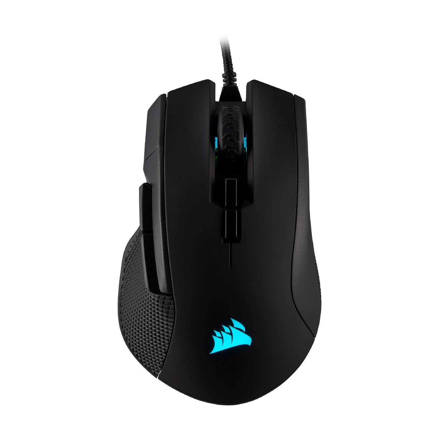 Corsair Ironclaw RGB Gaming Mouse - 18,000 DPI Optical Sensor - Backlit RGB LED - Black (Renewed)