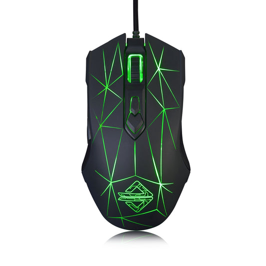 FIRSTBLOOD ONLY GAME. AJ52 RGB Gaming Mouse - Programmable 7 Buttons, Ergonomic Design, Blue, USB for Windows, Mac, Linux