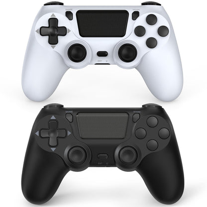Wuthur Wireless Controller for PS4/Pro/Slim - 2 Pack, Black & White