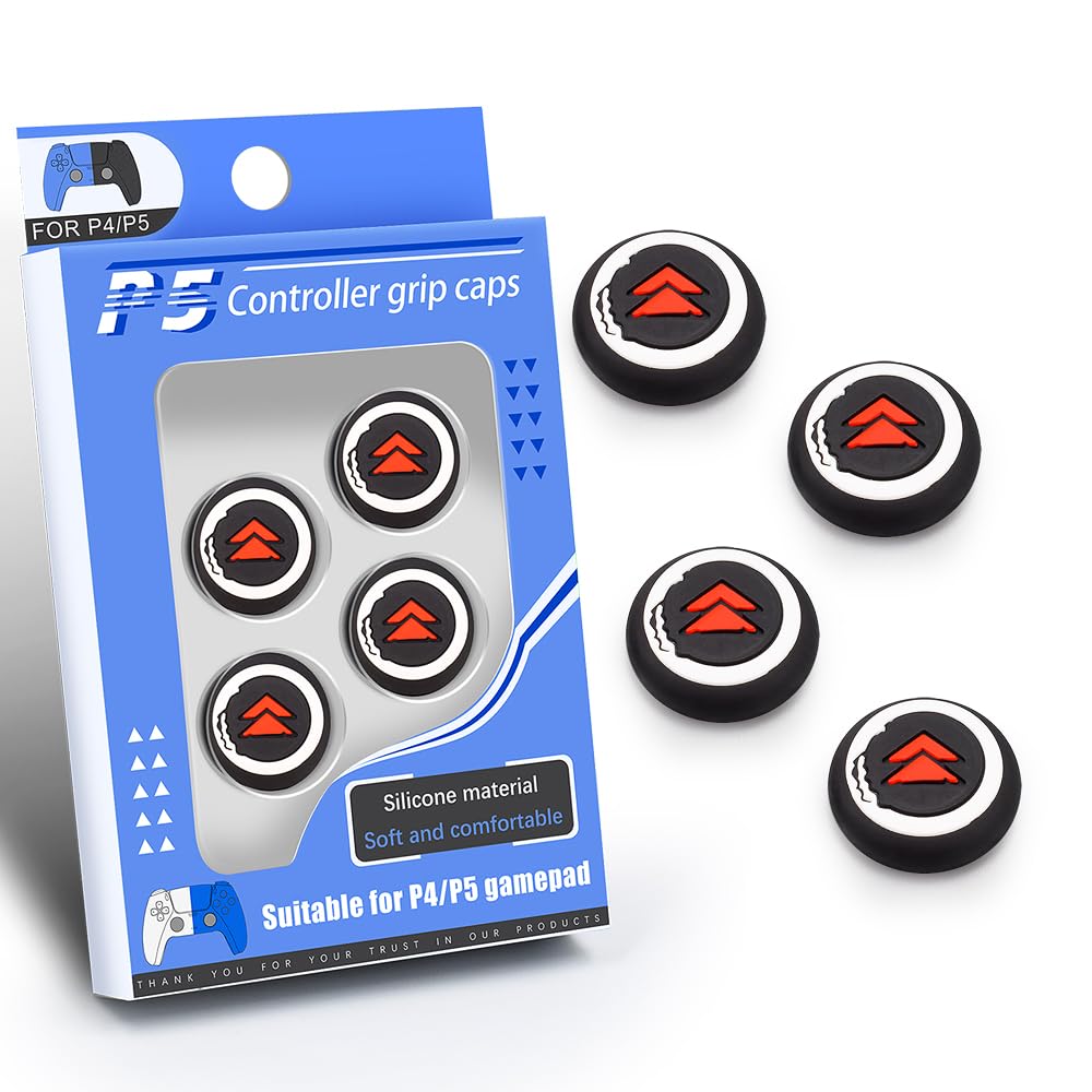 Analog Stick Joystick Thumb Grip Cover Cute 3D Thumb Cap for Playstation PS5  PS4  Xbox One  Xbox Series X/S  Nintendo Switch Pro Controller. [Set of 4] (BR)