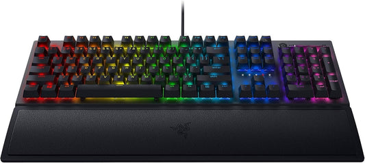 Razer BlackWidow V3 Mechanical Gaming Keyboard: Green Mechanical Switches - Tactile & Clicky - Chroma RGB Lighting - Compact Form Factor - Programmable Macro Functionality - USB Passthrough (refurbished)