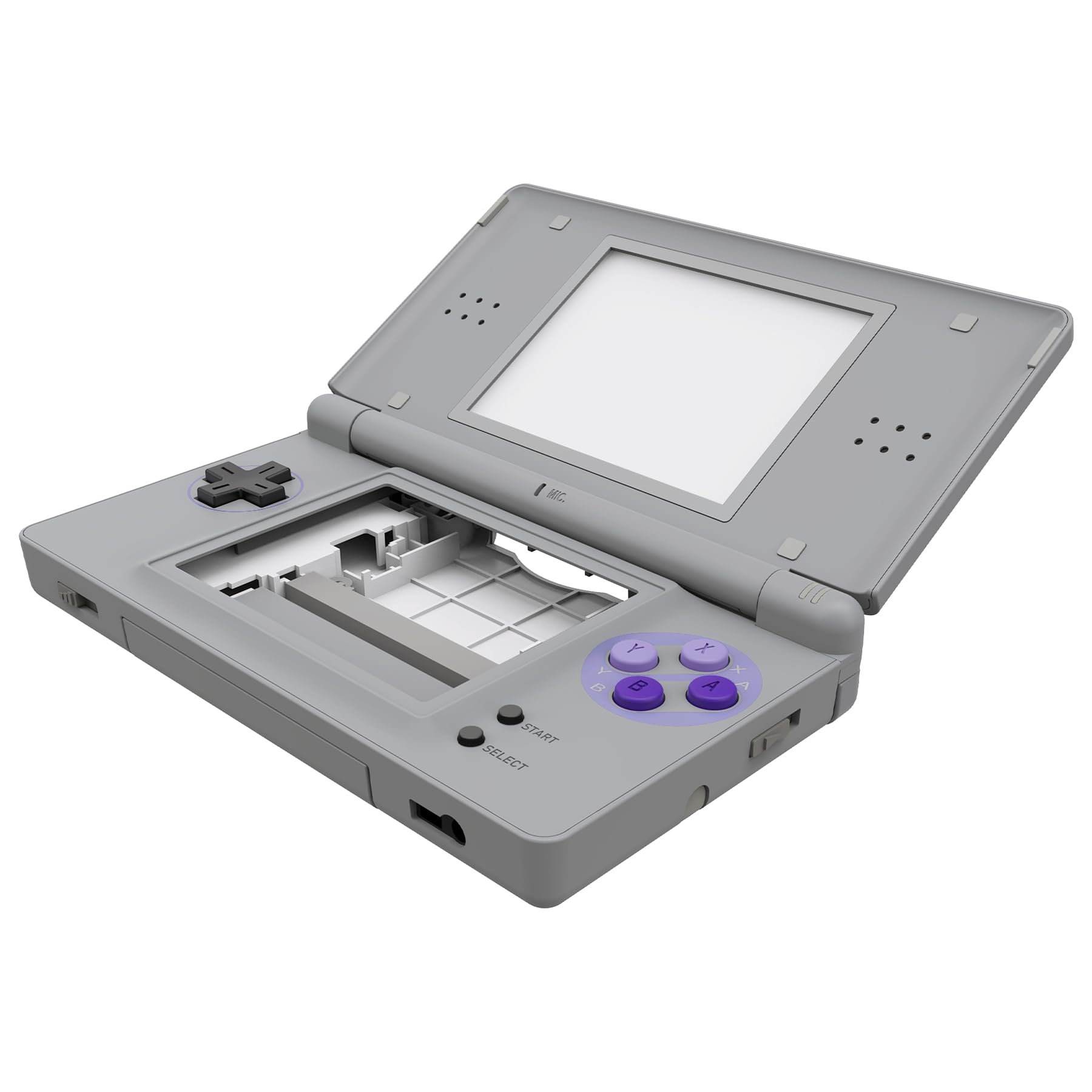 eXtremeRate Classic SNES Style Replacement Shell for Nintendo DS Lite - Custom Console Case Cover with Buttons & Screen Lens