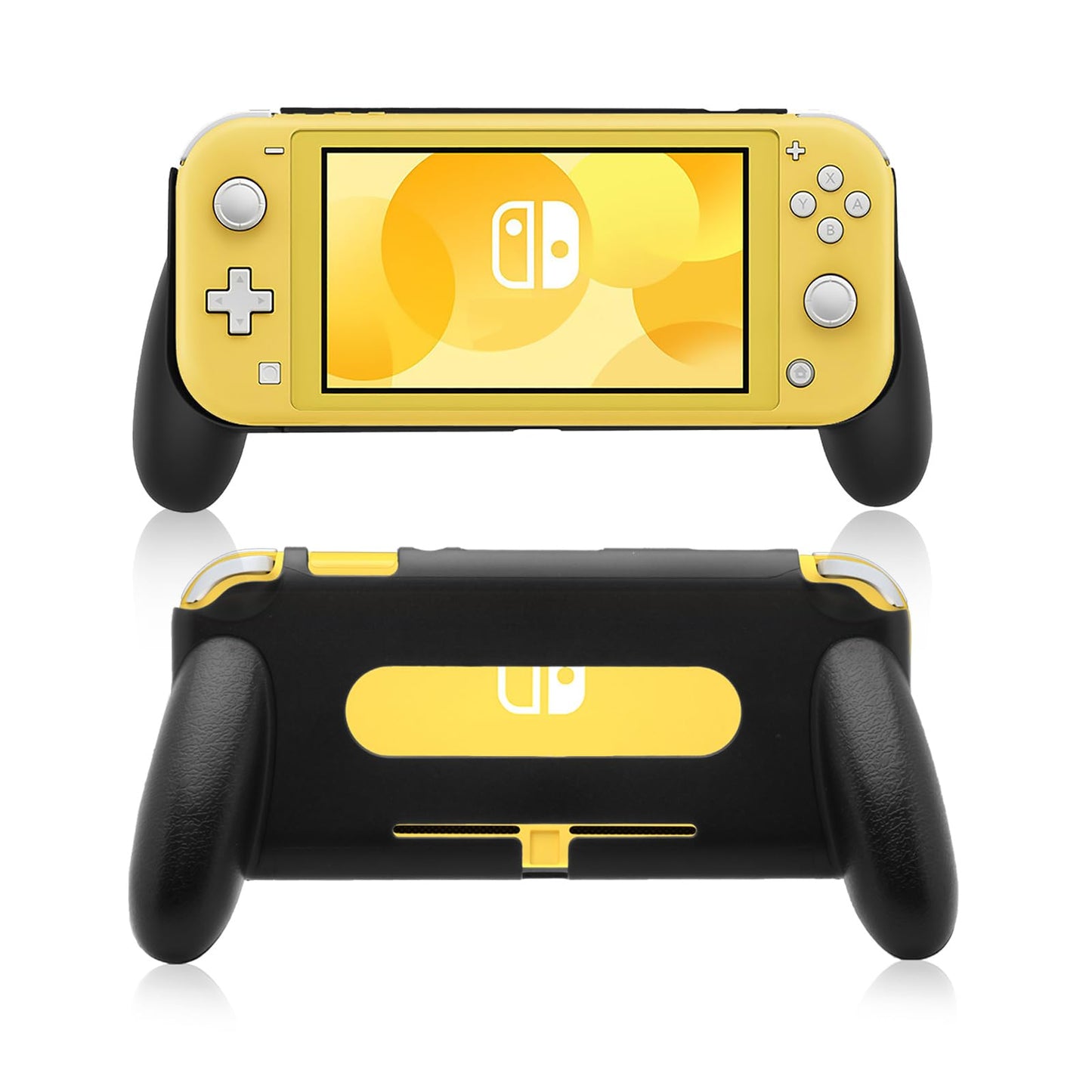 HEATFUN Grip for Nintendo Switch Lite - Ergonomic Handle Accessory with Non-Slip Design  Lightweight Durable Grip Case - Comfortable Handheld Gaming for Kids and Adults at Home or On-the-Go