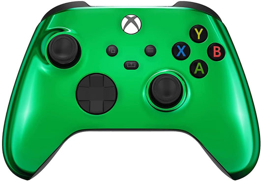 Custom Controllerzz Wireless Controller for Xbox Series X/S & One - Soft Touch Feel - X/S Green Chrome