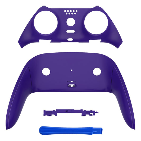 eXtremeRate Top Bottom Decorative Trim Shell Compatible with ps5 Edge Controller DIY Replacement Front Back Clip Shell  Custom Purple Plates Cover Compatible with ps5 Edge Controller