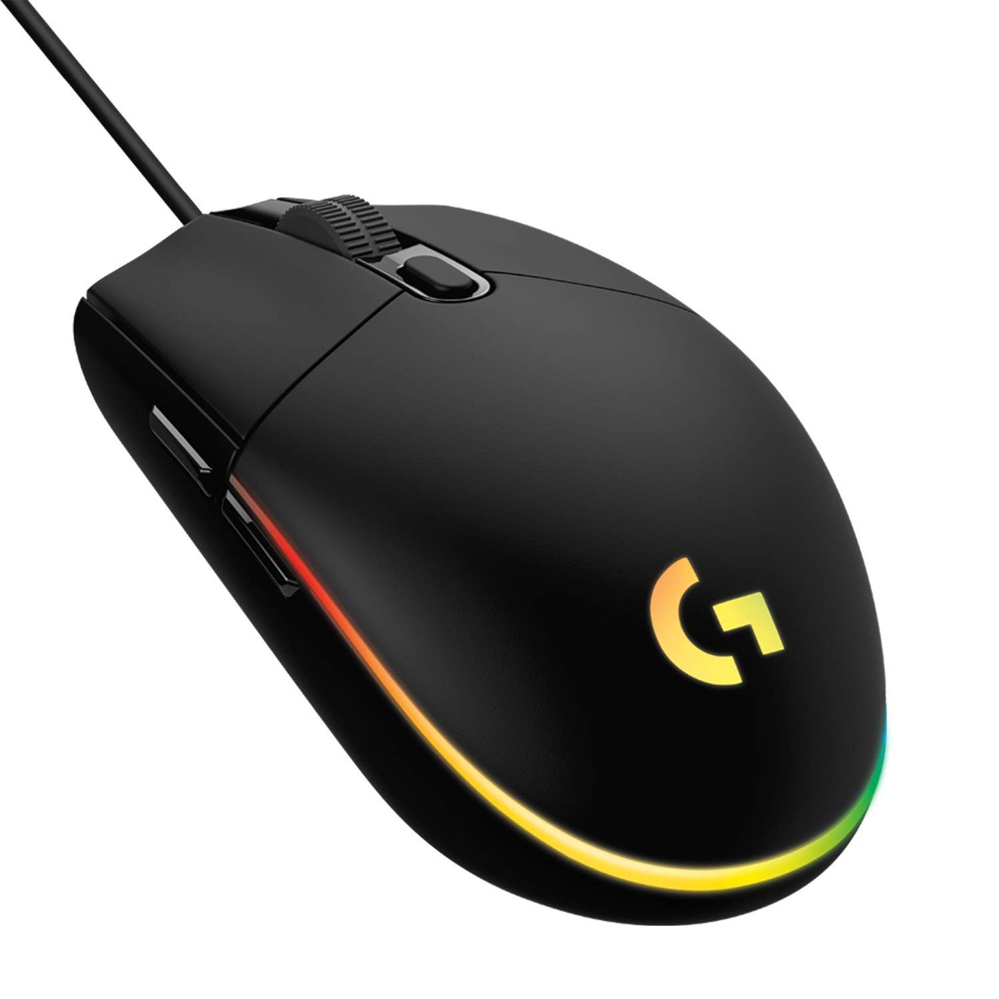 Logitech G G102 2nd Gen Light Sync Gaming Mouse, Wired, 8000 DPI, 6 Programmable Buttons, RGB, Black