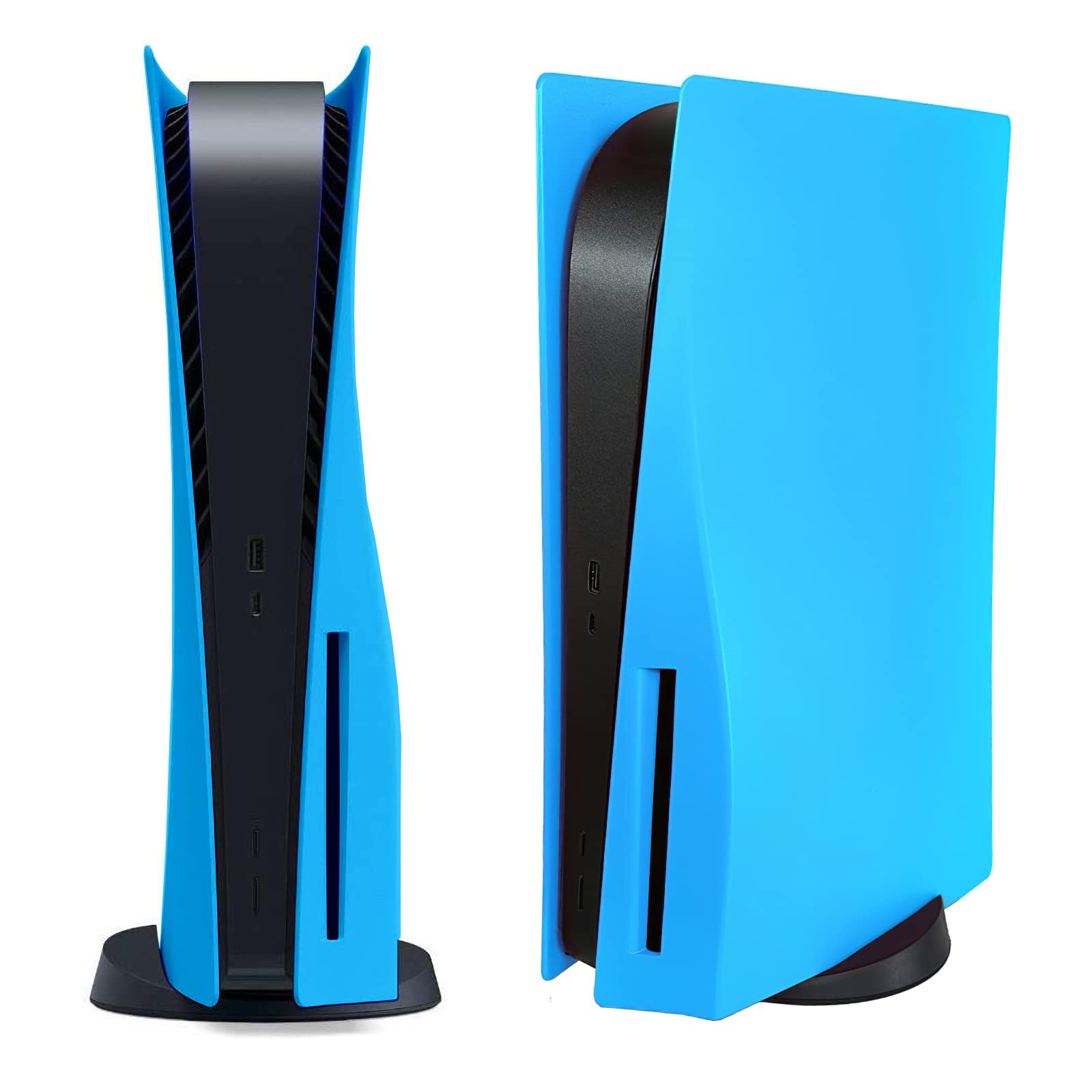 Disc Edition Face Plates Cover Skins Shell Panels for PS5 Console  Accessories for PlayStation 5 Protective Replacement Faceplates Dustproof Anti-Scratch (Starlight Blue)