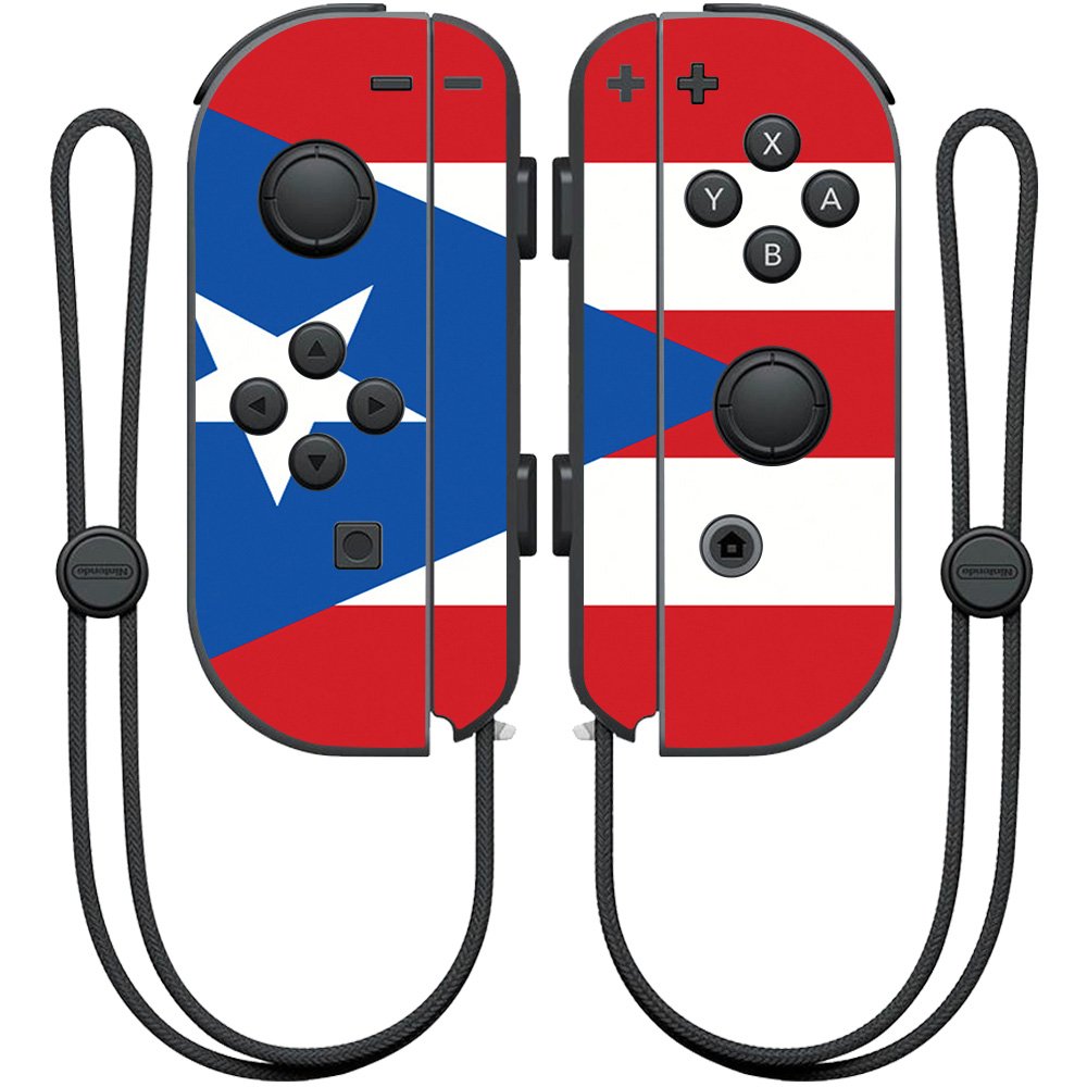 MIGHTY SKINS Nintendo Joy-Con Controller Skin - Puerto Rican Flag Design, Durable Wrap Cover