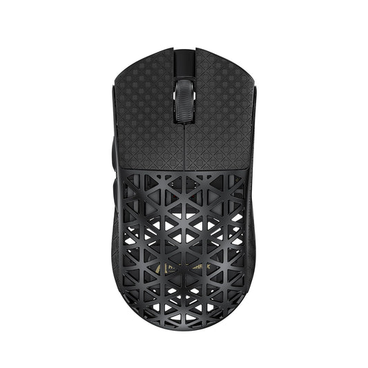 R5Ultra 8K Wireless Gaming Mouse with 42 000 DPI -PAW3950 MAX Sensor -39g Ultra-Lightweight Carbon Fiber -Nordic 52840 MCU Chip-Wired/BT/2.4GHz Wireless Programmable Mouse Griptape for PC/Mac (Black)