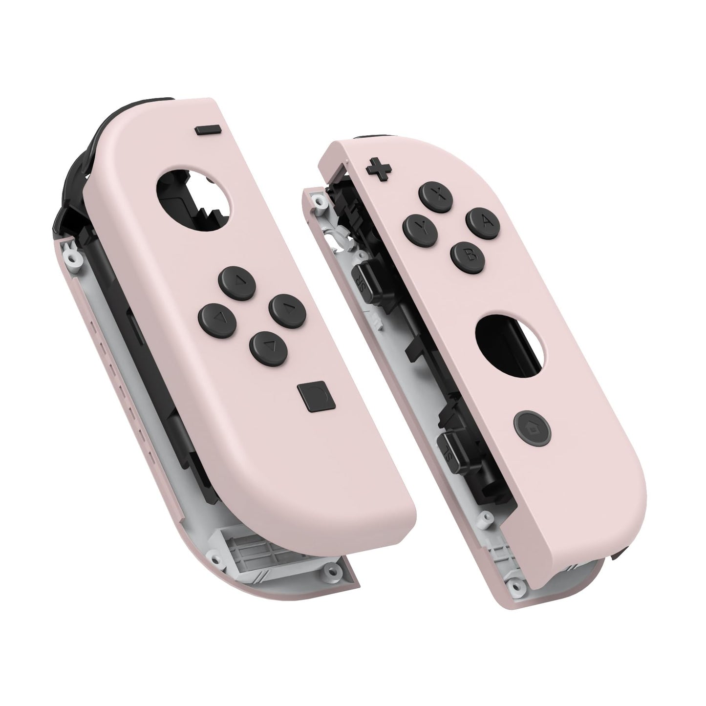 eXtremeRate DIY Replacement Shell Buttons for Nintendo Switch & Switch OLED  Cherry Blossoms Pink Housing Case with Full Set Button for Joycon Handheld Controller [Only the Shell  NOT the Joycon]