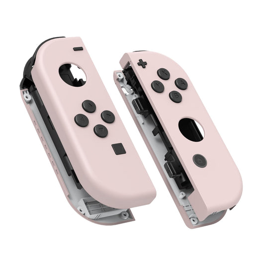 eXtremeRate DIY Replacement Shell Buttons for Nintendo Switch & Switch OLED  Cherry Blossoms Pink Housing Case with Full Set Button for Joycon Handheld Controller [Only the Shell  NOT the Joycon]