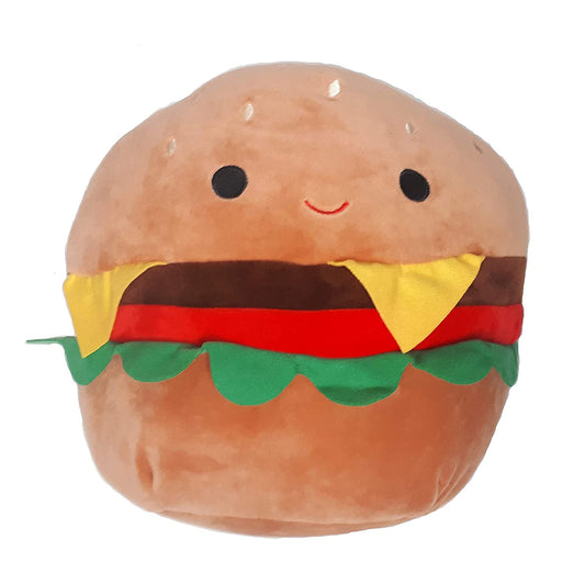 Squishmallow Food Squad Plush Toy - Carl Cheeseburger, 5 Inch, Soft Polyester Animal, Model 5745754