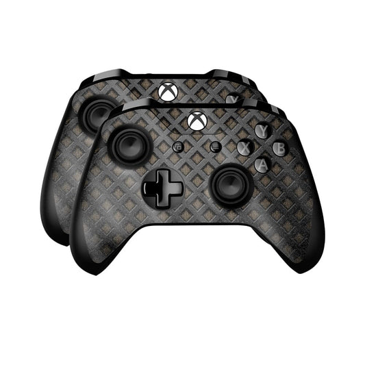 Glossy Glitter Skin Compatible with Microsoft Xbox One Controller (2 Pack) - Black Wall - Premium 3M Vinyl Protective Wrap Decal Cover - Easy to Apply | Crafted in The USA by MightySkins