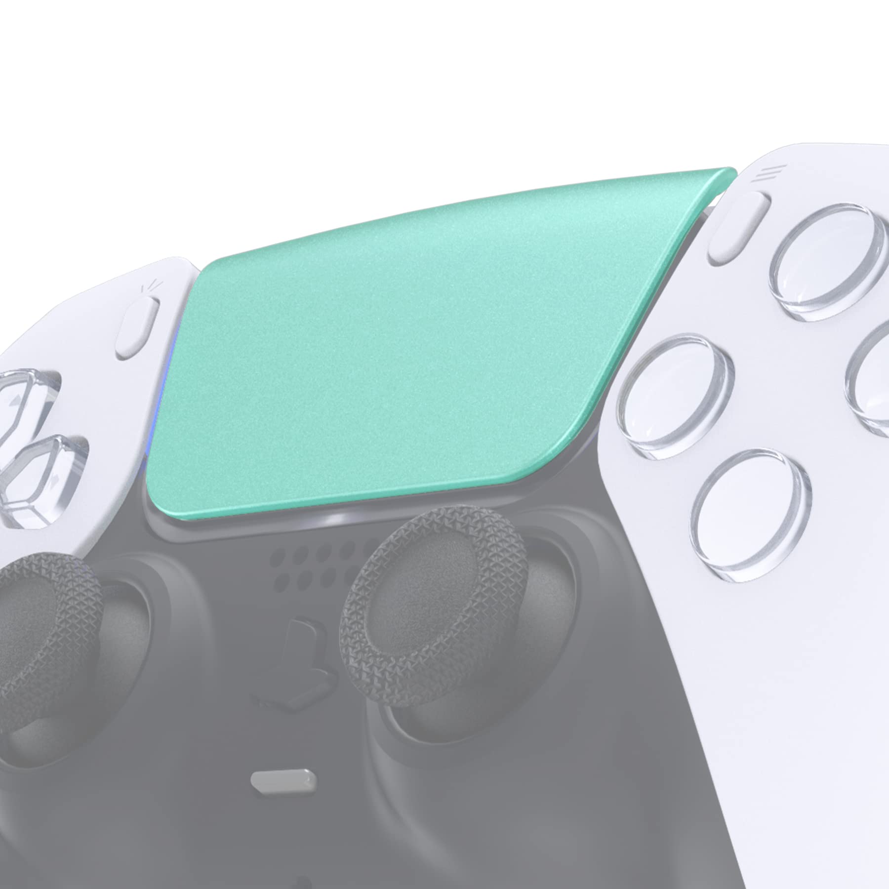 eXtremeRate Replacement Touchpad Cover for PS5 Controller - Metallic Vista Green, Model JPF4044