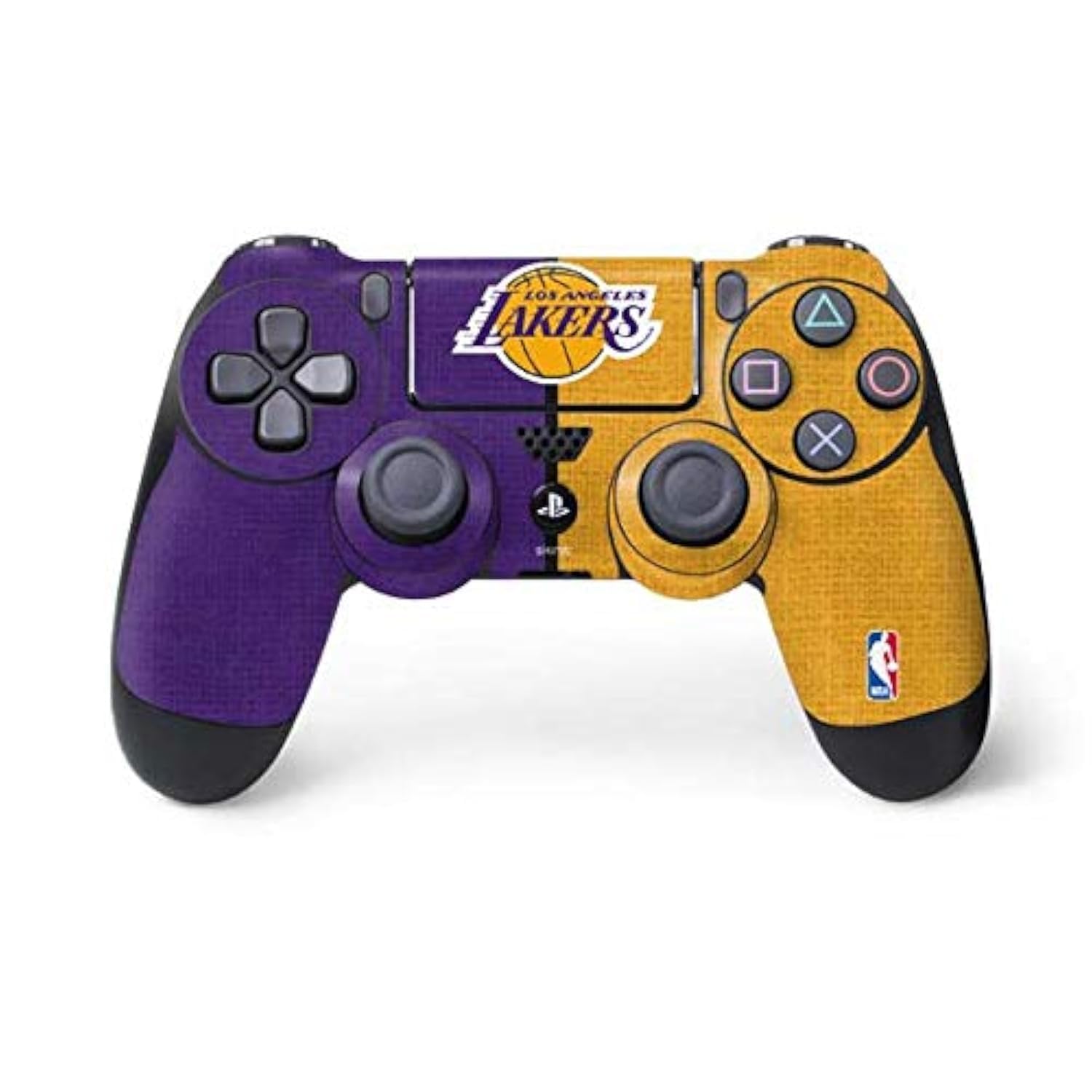 Skinit Decal Gaming Skin Compatible with PS4 Controller - Officially Licensed NBA Los Angeles Lakers Canvas Design