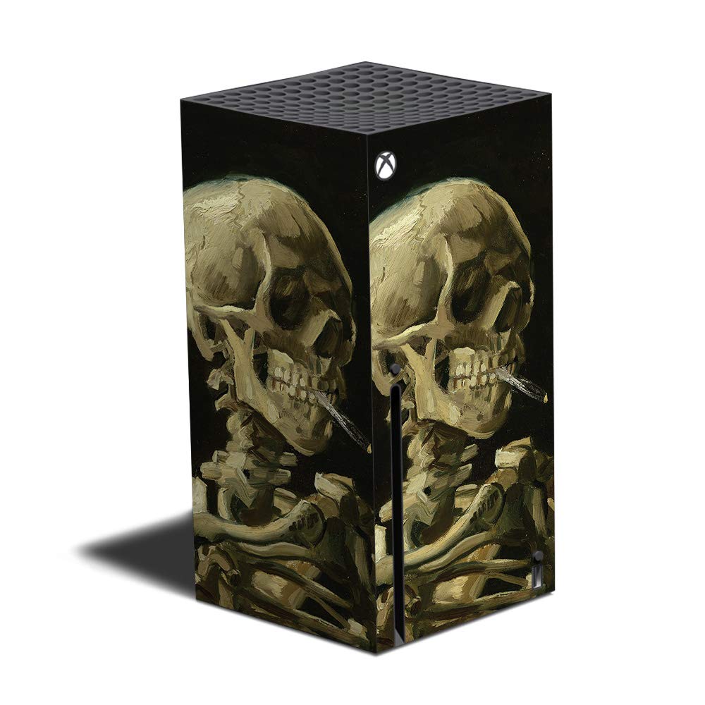 MIGHTY SKINS Skin Compatible with Xbox Series X - Skull with vapor accessory | Protective  Durable  and Unique Vinyl Decal wrap Cover | Easy to Apply | Made in The USA