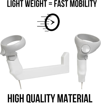 iStock VR Gunstock - Pro Grade Stabilizer for Meta Quest 2/3 - Lightweight Left Hand Design - White