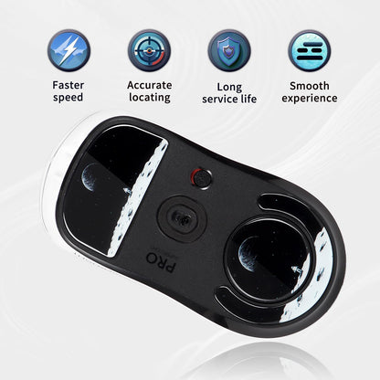 immoenuc Glass Mouse Skates for Logitech G PRO X Superlight - Smooth, Durable, Earth Pattern Feet Pads