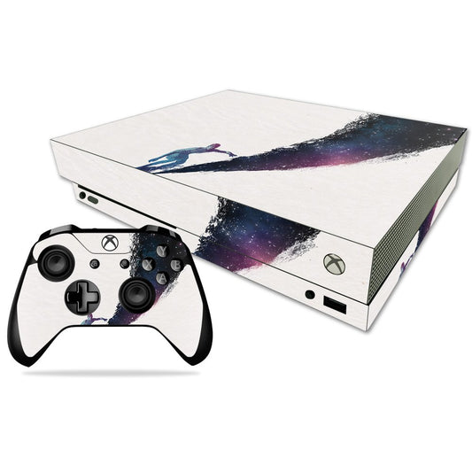 MIGHTY SKINS Xbox One X Skin - Surfing The Universe Vinyl Decal Wrap, Durable & Easy to Apply, Model MIXBONXCMB-Surfing The Universe