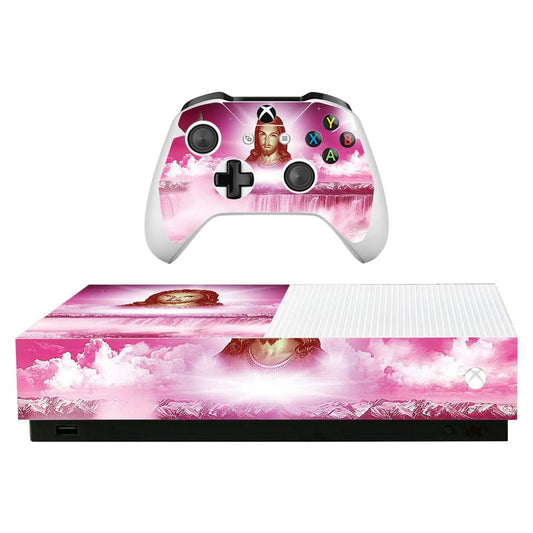 MightySkins Skin for Microsoft Xbox One S All-Digital Edition - Jesus | Protective  Durable  and Unique Vinyl Decal wrap cover | Easy to Apply  Remove  and Change Styles | Made in The USA