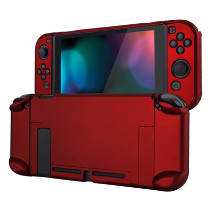 eXtremeRate Back Cover for Nintendo Switch - Hard Shell, Dockable, Scarlet Red, Model NTP305