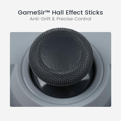 GameSir Wired Game Controller for Switch, Android, iOS, PC - Retro Gray, Model: GameSir-T3 Lite, Hall Effect Sticks, Dual Rumble Motors