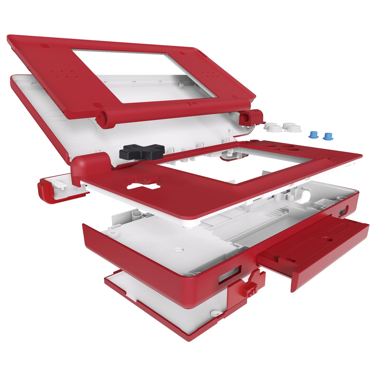 eXtremeRate DS Lite Replacement Housing Shell - Monster Index Console Style, Custom Console Case with Buttons & Screen Lens, Model DSLY002