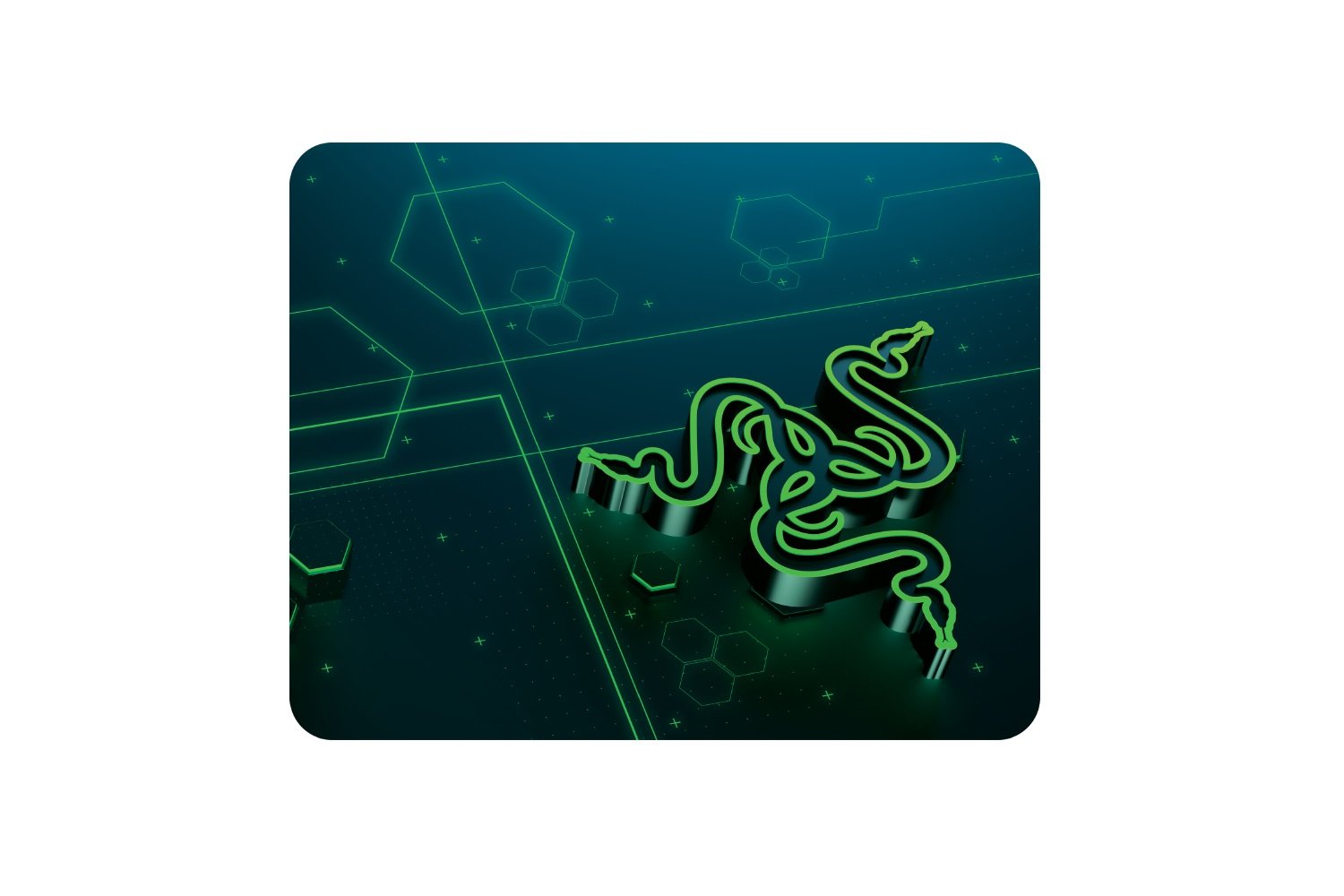 Razer Goliathus Mobile Soft Gaming Mouse Mat - Compact 8.5x10.6 inches, Blue, Travel-Friendly, Model RZ02-01820200-R3M1