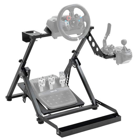 Marada G923 Upgrade Racing Sim Stand X Frame Compatible with PXN  Thrustmaster  Logitech G29  G920  T300RS Foldable & Tilt-Adjustable Driving Frame Wheel & Shifter & Pedal & Handbrake NOT Included