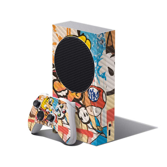 MightySkins Carbon Fiber Skin Compatible with Xbox Series S Bundle - I Cant See | Protective  Durable Textured Carbon Fiber Finish | Easy to Apply and Change Styles | Made in The USA