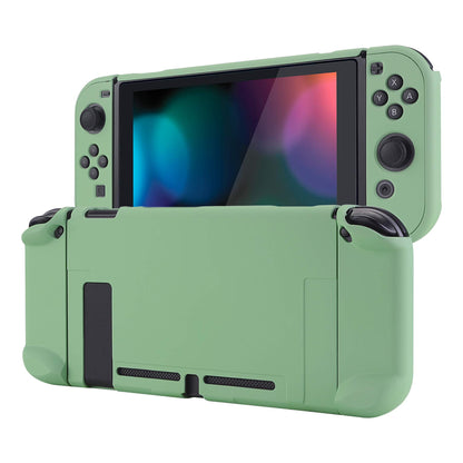 eXtremeRate PlayVital Back Cover for Nintendo Switch - Hard Shell, Customized, Matcha Green, Model NTP339