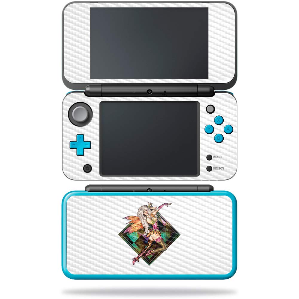 MightySkins Carbon Fiber Skin for Nintendo New 2DS XL - Unicorn Utopia | Protective  Durable Textured Carbon Fiber Finish | Easy to Apply  Remove  and Change Styles | Made in The USA
