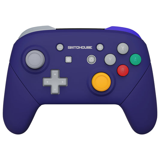 eXtremeRate Classic SwitchCube Style Faceplate Backplate Handles for Nintendo Switch Pro Controller  Soft Touch Replacement Grip Housing Shell Cover with Full Set Buttons for Nintendo Switch Pro