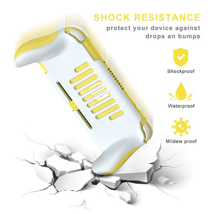 Laimax Grip Case for Nintendo Switch Lite, Ergonomic Yellow Handles, Model SS-123