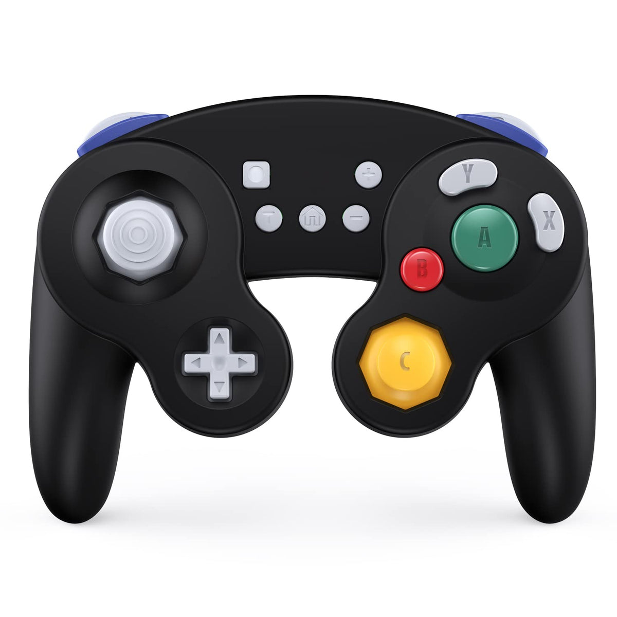 EXLENE Gamecube Controller Switch  Wireless Switch Pro Controller for Nintendo Switch/Lite/PC/Android/iOS/Steam  Support Wake Up  Motion  Adjustable beverageble  Turbo & Auto Turbo (Upgraded  Black)