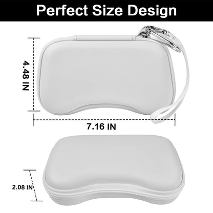 casmilee Case for Backbone One Controller - Portable Travel Holder, Extra Mesh Pocket, White