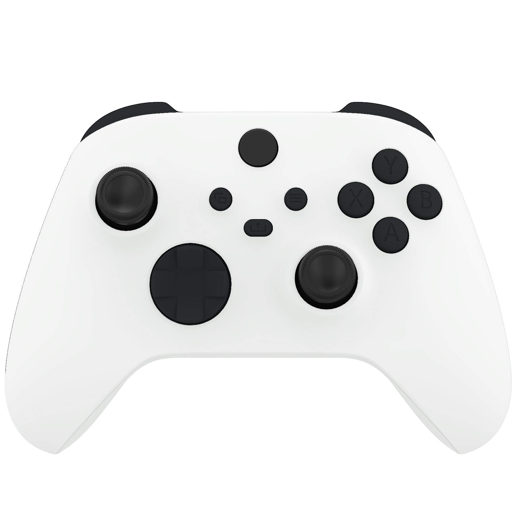 eXtremeRate Replacement Buttons for Xbox Series X & S Controller, Black Custom Repair Kit LB RB LT RT Bumpers Trigers Dpad ABXY 