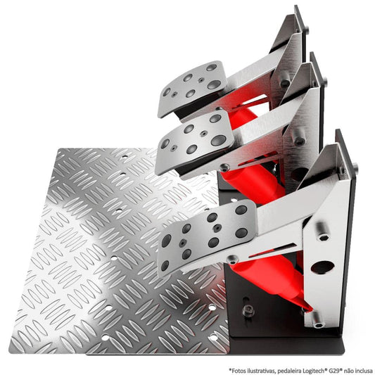 Extreme Simracing Inverted Pedals Kit for Logitech G25/G27/G29/G920/G923 - High Pressure Brake Pedals - Black