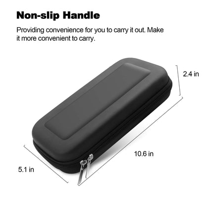 BOOGIIO Nintendo Switch Carry Case - Hard Shell Portable Pouch, Holds 10 Game Cards, Black